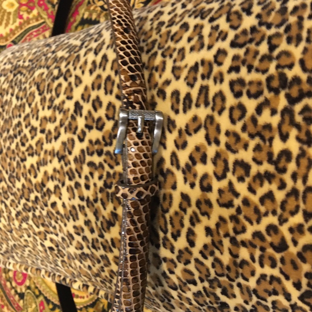 Loft Mini Animal Print Belt NWOT